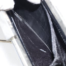 GUCCI Chain Shoulder Bag Leather Black Silver Auth 160616-11