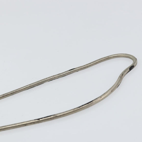 GUCCI Chain Shoulder Bag Leather Black Silver Auth 160616