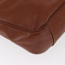 GUCCI Bamboo Hand Bag Leather Brown Gold 001 1638 Auth 160617-9