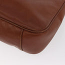 GUCCI Bamboo Hand Bag Leather Brown Gold 001 1638 Auth 160617-14