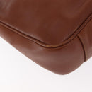 GUCCI Bamboo Hand Bag Leather Brown Gold 001 1638 Auth 160617-15