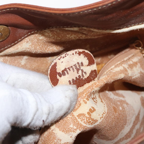 GUCCI Bamboo Hand Bag Leather Brown Gold 001 1638 Auth 160617