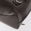 GUCCI Bamboo Body Bag Nylon Enamel Khaki Silver 003 2058 0059 5 Auth 160618-15