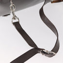 GUCCI Bamboo Body Bag Nylon Enamel Khaki Silver 003 2058 0059 5 Auth 160618-8