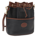 GUCCI Shoulder Bag Leather Black Gold 001 904 0791 Auth 160619-1