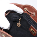 GUCCI Shoulder Bag Leather Black Gold 001 904 0791 Auth 160619-20