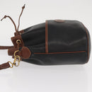 GUCCI Shoulder Bag Leather Black Gold 001 904 0791 Auth 160619-5