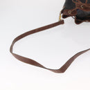 GUCCI Shoulder Bag Leather Black Gold 001 904 0791 Auth 160619-7