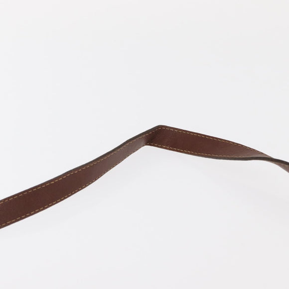 GUCCI Shoulder Bag Leather Black Gold 001 904 0791 Auth 160619