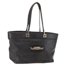 GUCCI GG Canvas Guccissima Tote Bag Leather Brown Gold 145993 Auth 160621-1