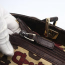 GUCCI GG Canvas Guccissima Tote Bag Leather Brown Gold 145993 Auth 160621-10