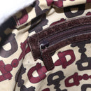 GUCCI GG Canvas Guccissima Tote Bag Leather Brown Gold 145993 Auth 160621-18
