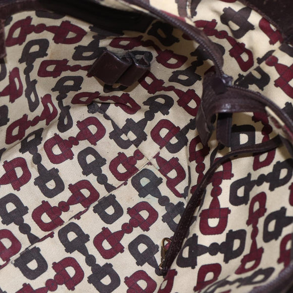 GUCCI GG Canvas Guccissima Tote Bag Leather Brown Gold 145993 Auth 160621