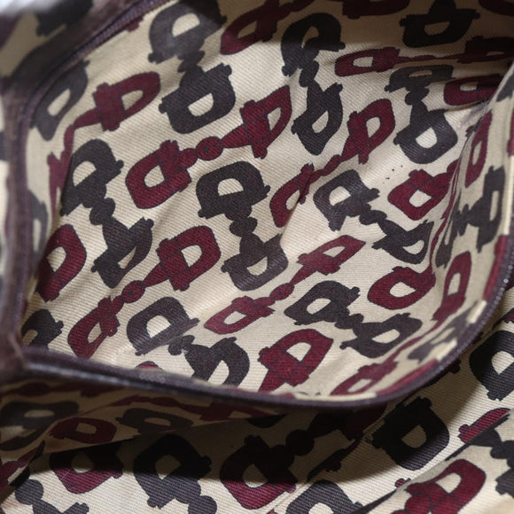 GUCCI GG Canvas Guccissima Tote Bag Leather Brown Gold 145993 Auth 160621