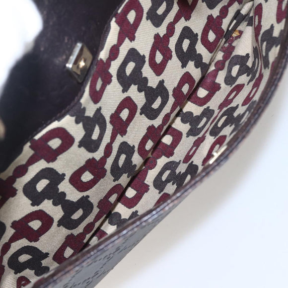 GUCCI GG Canvas Guccissima Tote Bag Leather Brown Gold 145993 Auth 160621