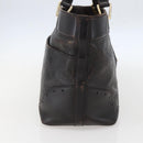 GUCCI GG Canvas Guccissima Tote Bag Leather Brown Gold 145993 Auth 160621-3