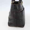 GUCCI GG Canvas Guccissima Tote Bag Leather Brown Gold 145993 Auth 160621-4