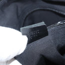 GUCCI GG Canvas Shoulder Bag Black Silver 145857 Auth 160622-12