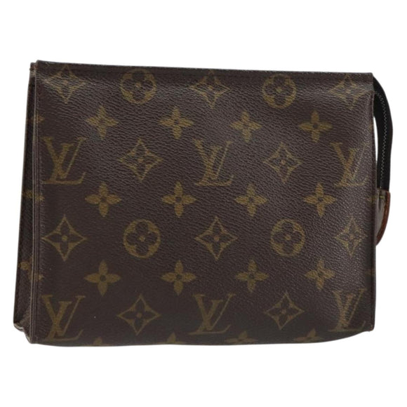 LOUIS VUITTON Monogram Poche Toilette 19 Pouch M47544 LV Auth 160633