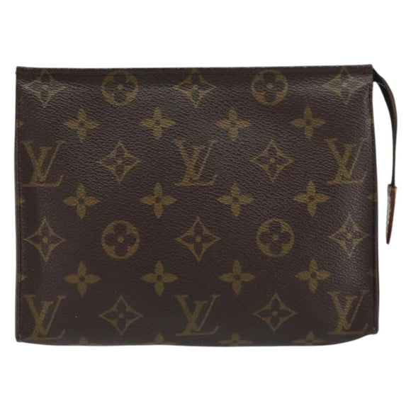 LOUIS VUITTON Monogram Poche Toilette 19 Pouch M47544 LV Auth 160633