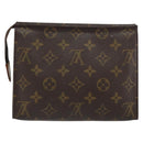 LOUIS VUITTON Monogram Poche Toilette 19 Pouch M47544 LV Auth 160633-2