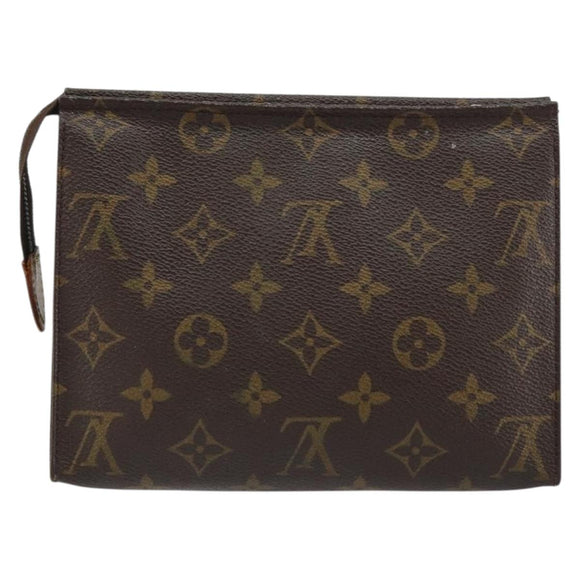 LOUIS VUITTON Monogram Poche Toilette 19 Pouch M47544 LV Auth 160633