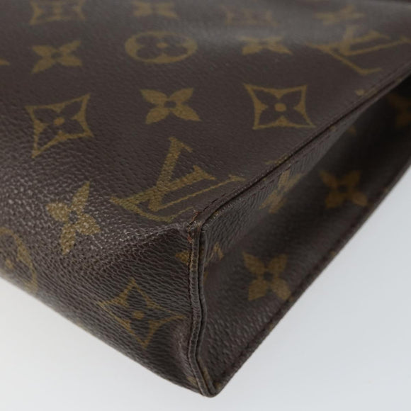 LOUIS VUITTON Monogram Poche Toilette 19 Pouch M47544 LV Auth 160633