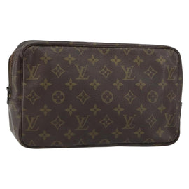 LOUIS VUITTON Monogram Trousse Toilette 28 Clutch Bag M47522 LV Auth 160634