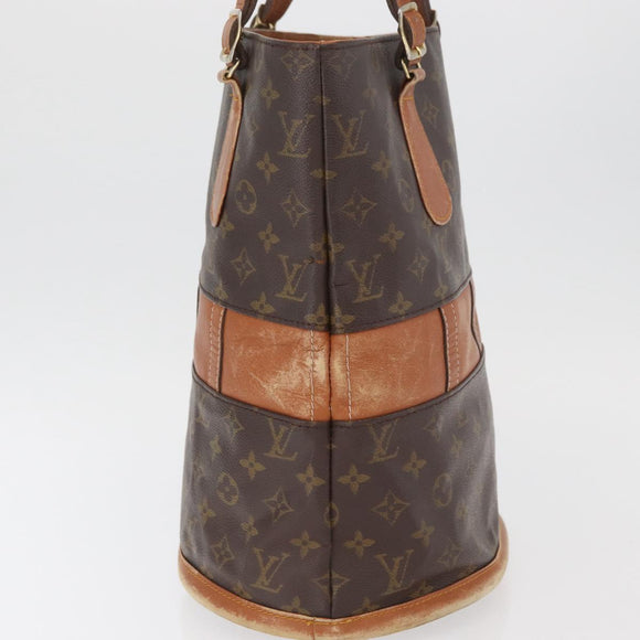 LOUIS VUITTON Monogram Bucket GM Shoulder Bag T42236 LV Auth 160660