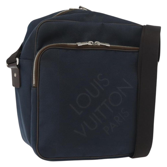 LOUIS VUITTON Damier Geant Pilot Shoulder Bag Blue N41159 LV Auth 160664