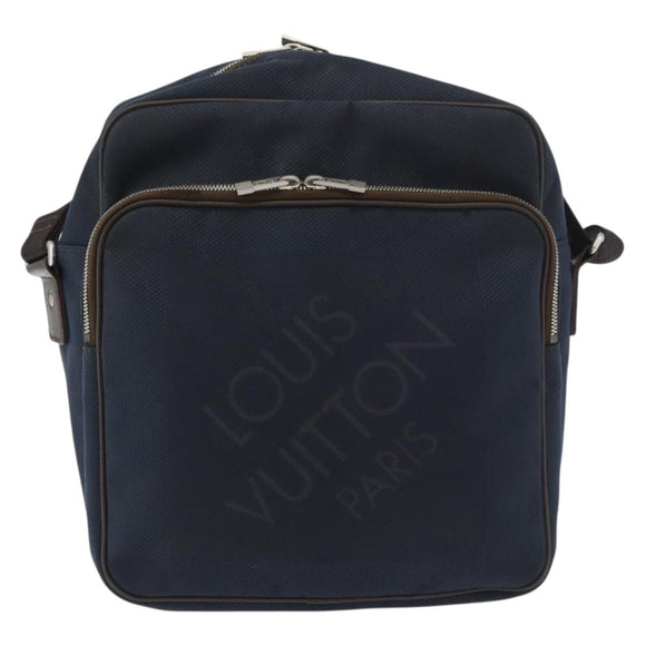 LOUIS VUITTON Damier Geant Pilot Shoulder Bag Blue N41159 LV Auth 160664