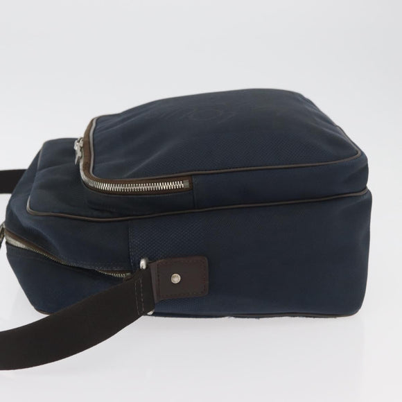 LOUIS VUITTON Damier Geant Pilot Shoulder Bag Blue N41159 LV Auth 160664