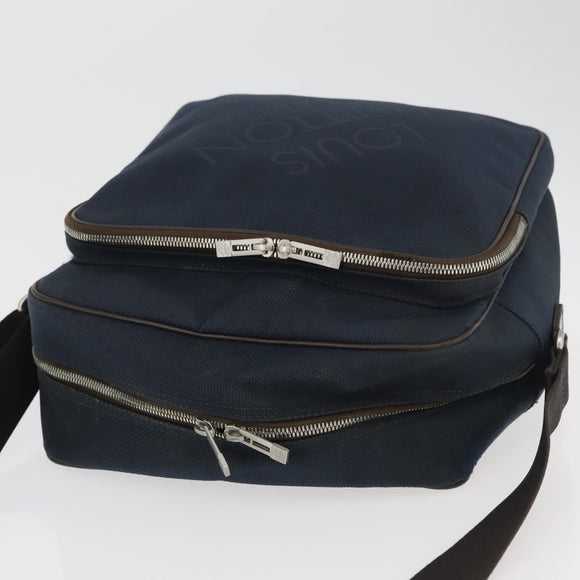 LOUIS VUITTON Damier Geant Pilot Shoulder Bag Blue N41159 LV Auth 160664