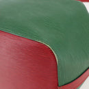 LOUIS VUITTON Epi Petit Noe Shoulder Bag Bicolor Green Red M44147 LV Auth 160668-15