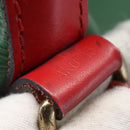 LOUIS VUITTON Epi Petit Noe Shoulder Bag Bicolor Green Red M44147 LV Auth 160668-12