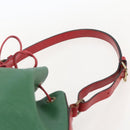 LOUIS VUITTON Epi Petit Noe Shoulder Bag Bicolor Green Red M44147 LV Auth 160668-8
