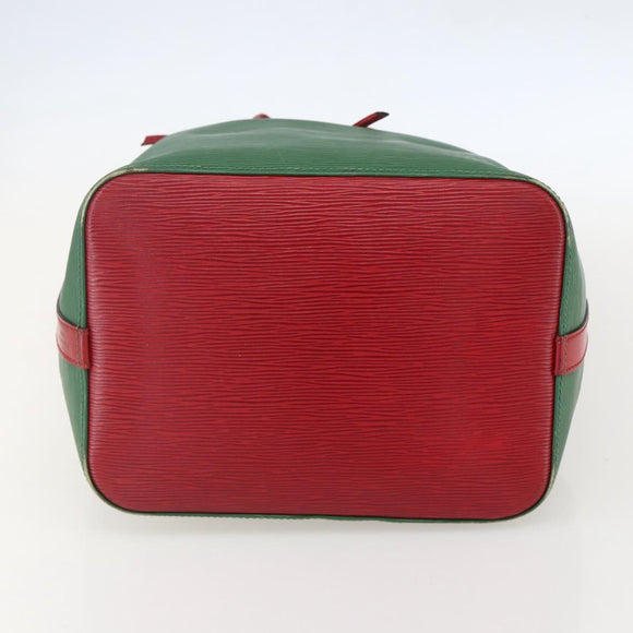 LOUIS VUITTON Epi Petit Noe Shoulder Bag Bicolor Green Red M44147 LV Auth 160668