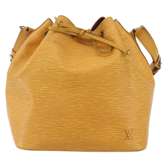 LOUIS VUITTON Epi Petit Noe Shoulder Bag Yellow M44109 LV Auth 160669