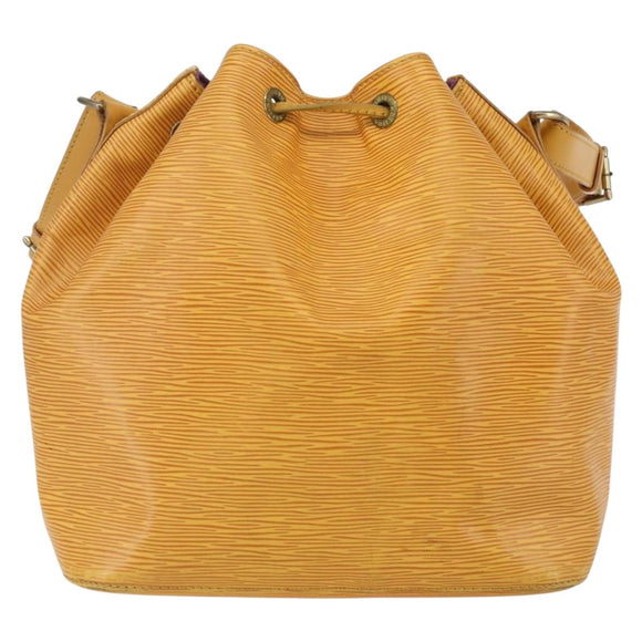 LOUIS VUITTON Epi Petit Noe Shoulder Bag Yellow M44109 LV Auth 160669