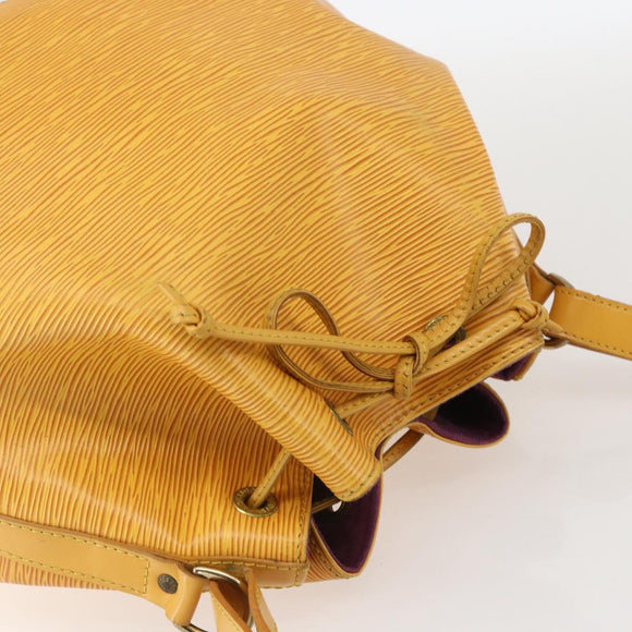LOUIS VUITTON Epi Petit Noe Shoulder Bag Yellow M44109 LV Auth 160669