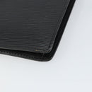 LOUIS VUITTON Epi Serie Dragonne Clutch Bag Black Noir M52612 LV Auth 160670-15