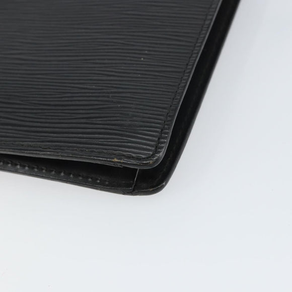 LOUIS VUITTON Epi Serie Dragonne Clutch Bag Black Noir M52612 LV Auth 160670