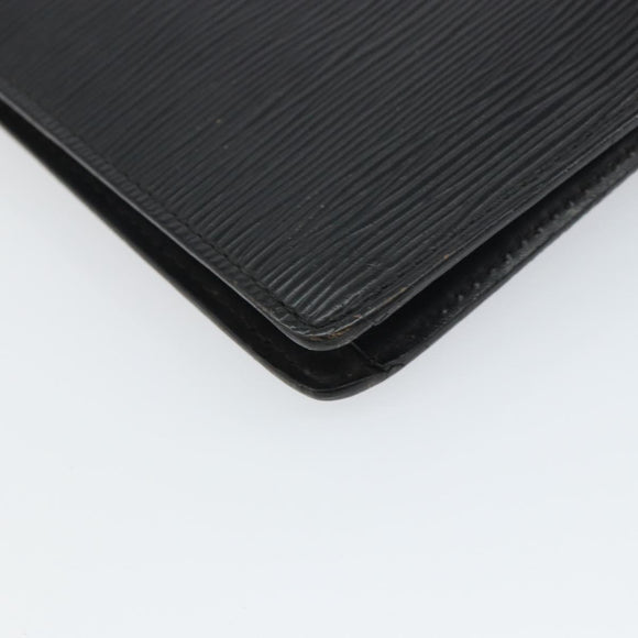 LOUIS VUITTON Epi Serie Dragonne Clutch Bag Black Noir M52612 LV Auth 160670