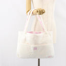 Christian Dior Tote Bag Cotton White Auth 160672-21