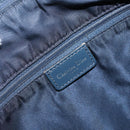 Christian Dior Trotter Canvas Shoulder Bag Navy Silver Auth 160673-19