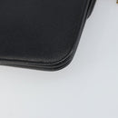 Christian Dior Chain Shoulder Bag Leather Black Gold Auth 160675-12