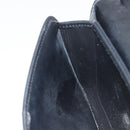 Christian Dior Chain Shoulder Bag Leather Black Gold Auth 160675-19