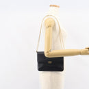 Christian Dior Chain Shoulder Bag Leather Black Gold Auth 160675-22
