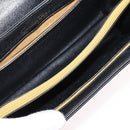 Christian Dior Shoulder Bag Leather Black Gold Auth 160676-18