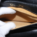 Christian Dior Shoulder Bag Leather Black Gold Auth 160676-21